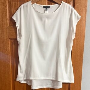 The Limited Ivory Cap Sleeve Blouse